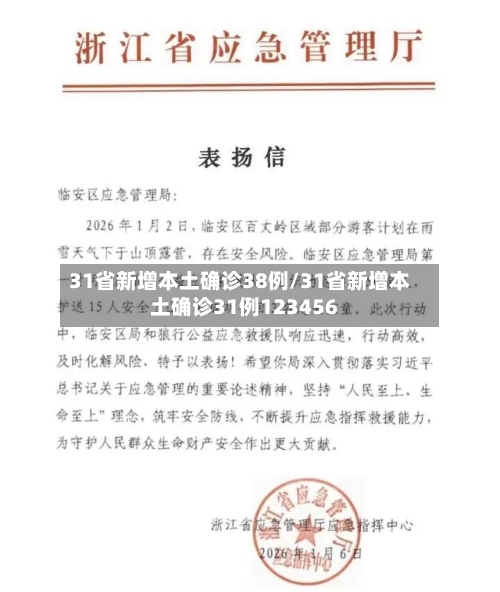 31省新增本土确诊38例/31省新增本土确诊31例123456