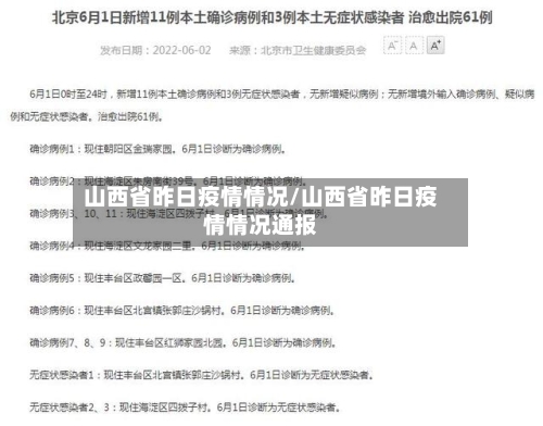 山西省昨日疫情情况/山西省昨日疫情情况通报-第3张图片