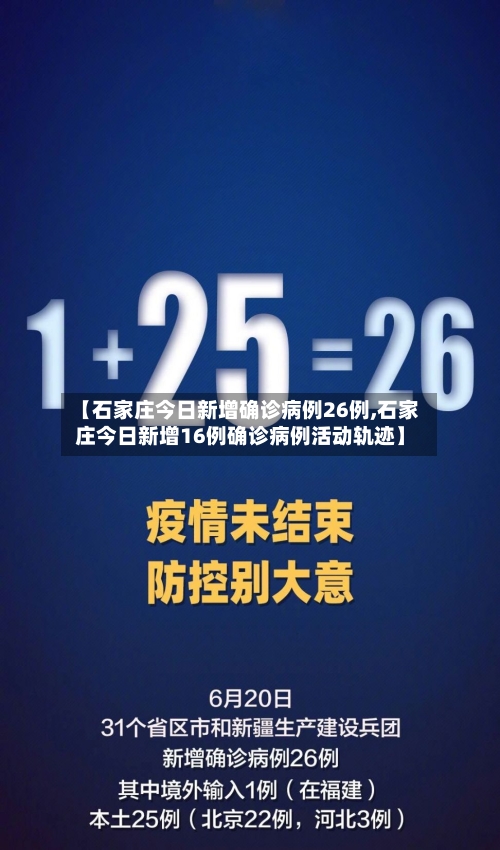 【石家庄今日新增确诊病例26例,石家庄今日新增16例确诊病例活动轨迹】-第2张图片