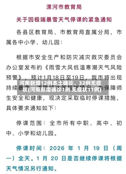 河南新增12例本土确诊、32例无症状(河南新增确诊1例 无症状11例)-第3张图片