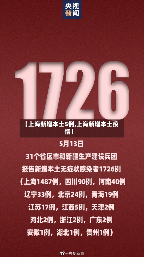 【上海新增本土5例,上海新增本土疫情】