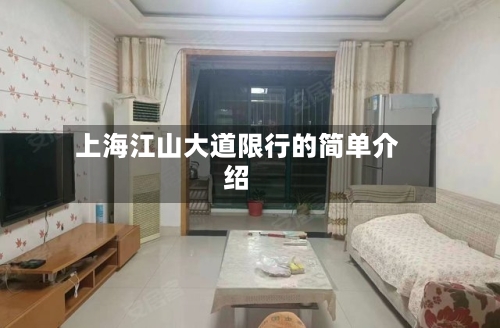上海江山大道限行的简单介绍