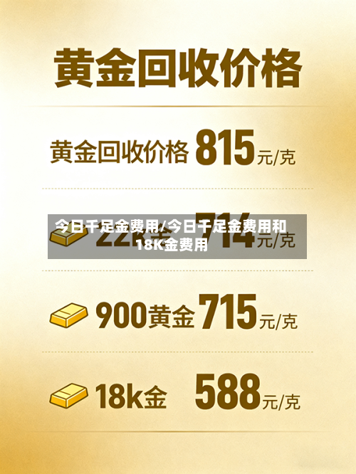 今日千足金费用/今日千足金费用和18K金费用