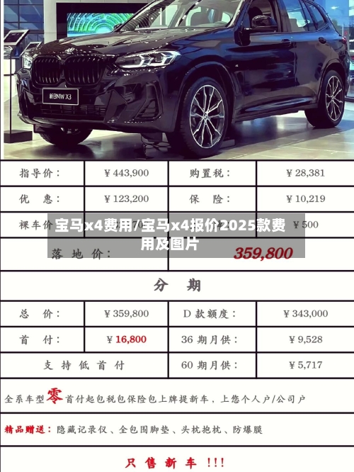 宝马x4费用/宝马x4报价2025款费用及图片-第2张图片