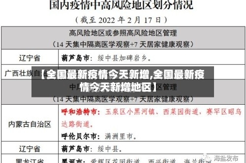 【全国最新疫情今天新增,全国最新疫情今天新增地区】